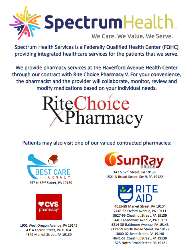 Pharmacy Spectrum Health Services, Inc. Philadelphia