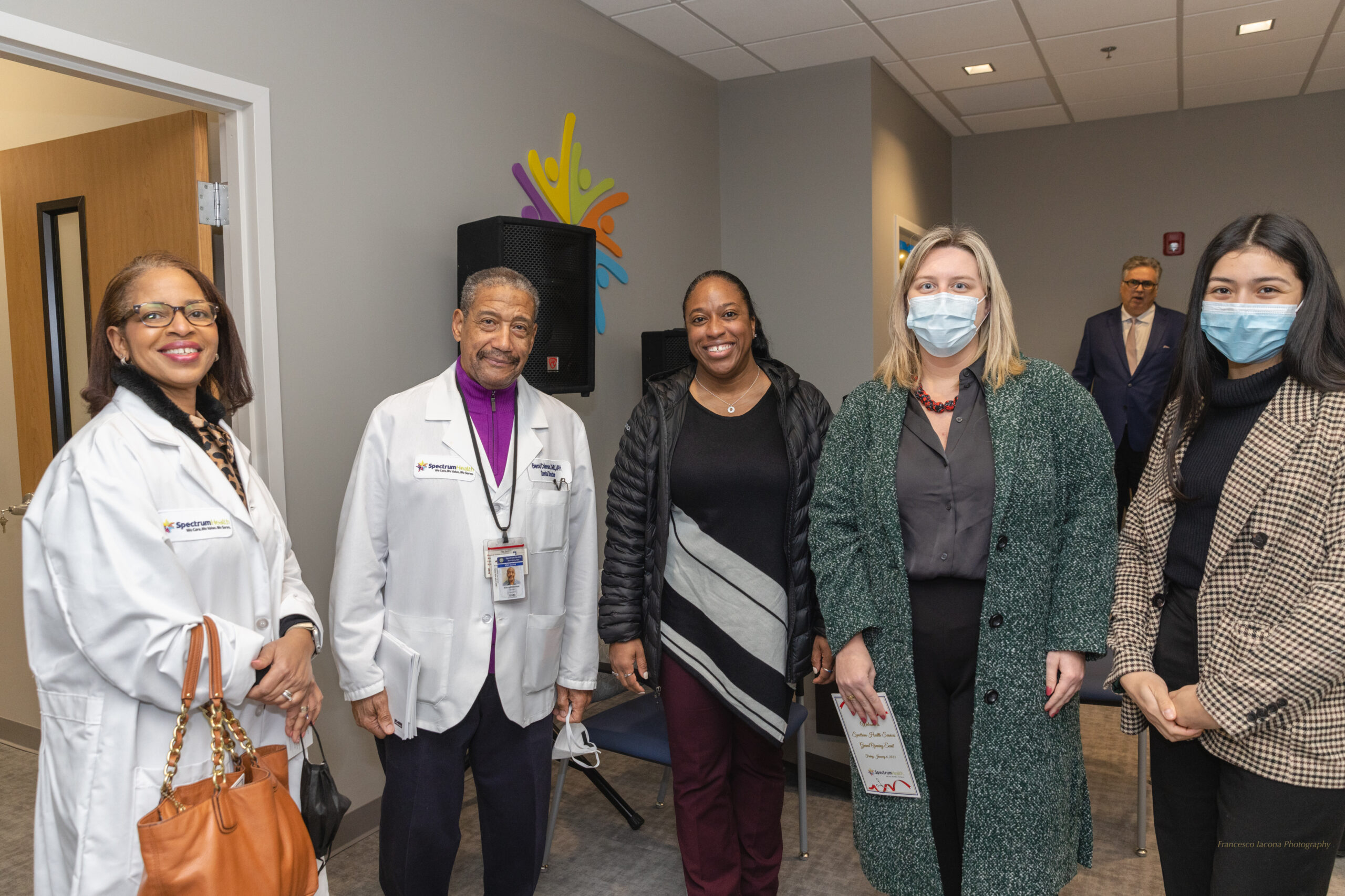Spectrum staff and guests tour the new center