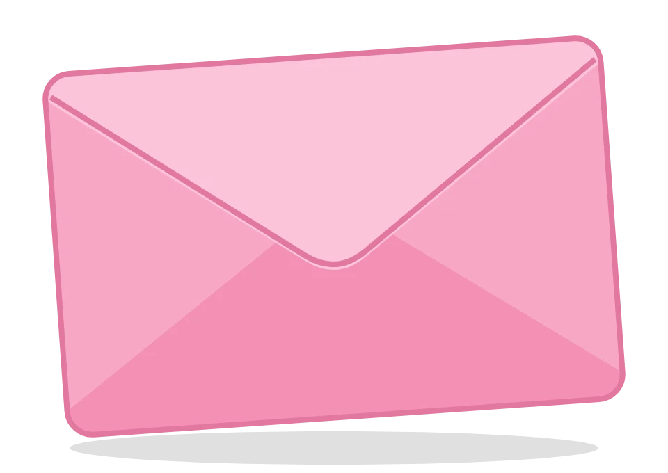 Pink envelope from PA DHS